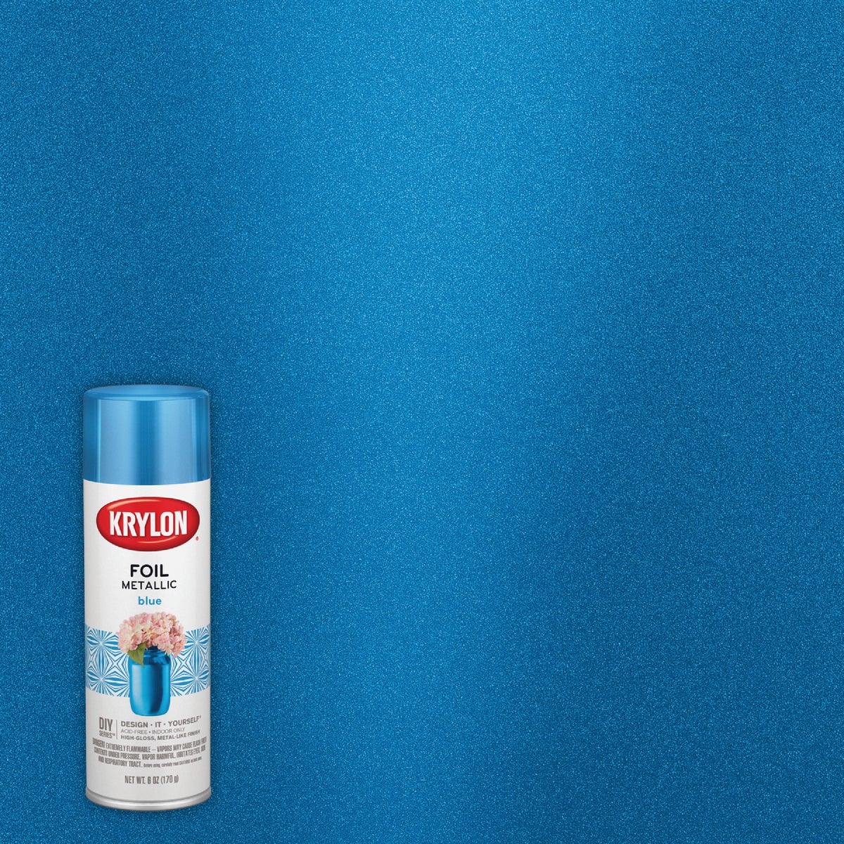 Krylon 8 Oz. Premium Foil Metallic Blue Spray Paint