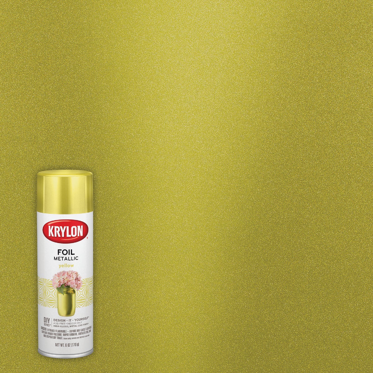 Krylon 8 Oz. Premium Foil Metallic Yellow Spray Paint