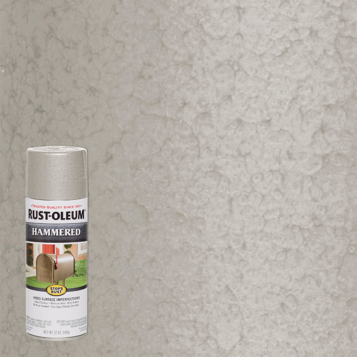 Rust-Oleum Stops Rust White 12 Oz. Hammered Spray Paint