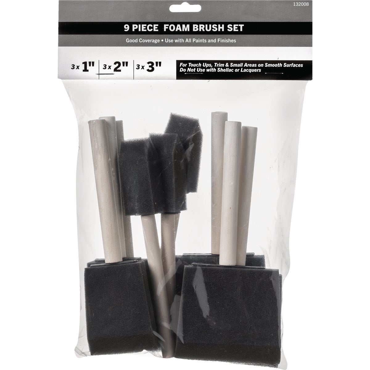 Shur-Line Good Foam Brush Set (9-Piece)