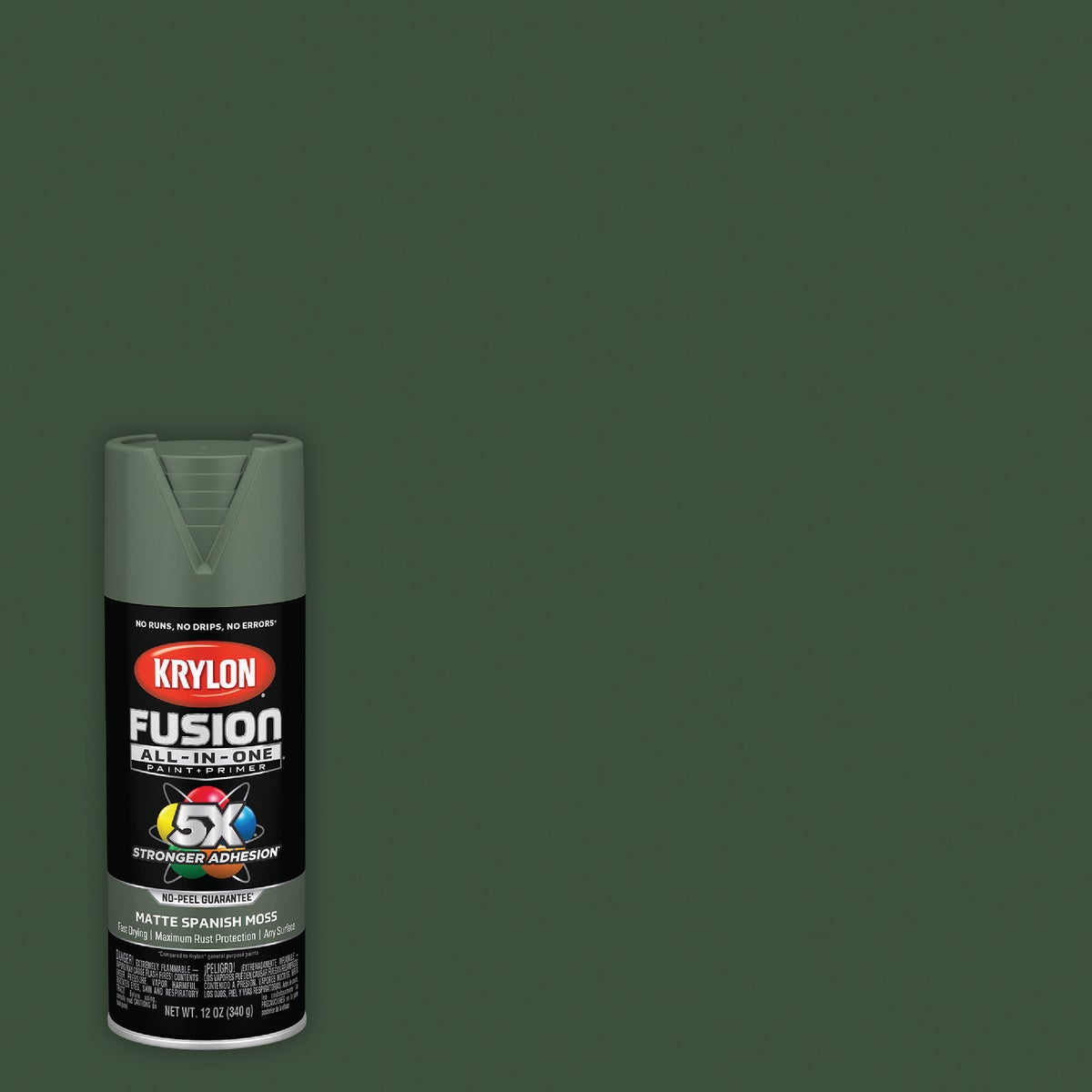 Krylon Fusion All-In One 12 Oz. Matte Spray Paint, Spanish Moss