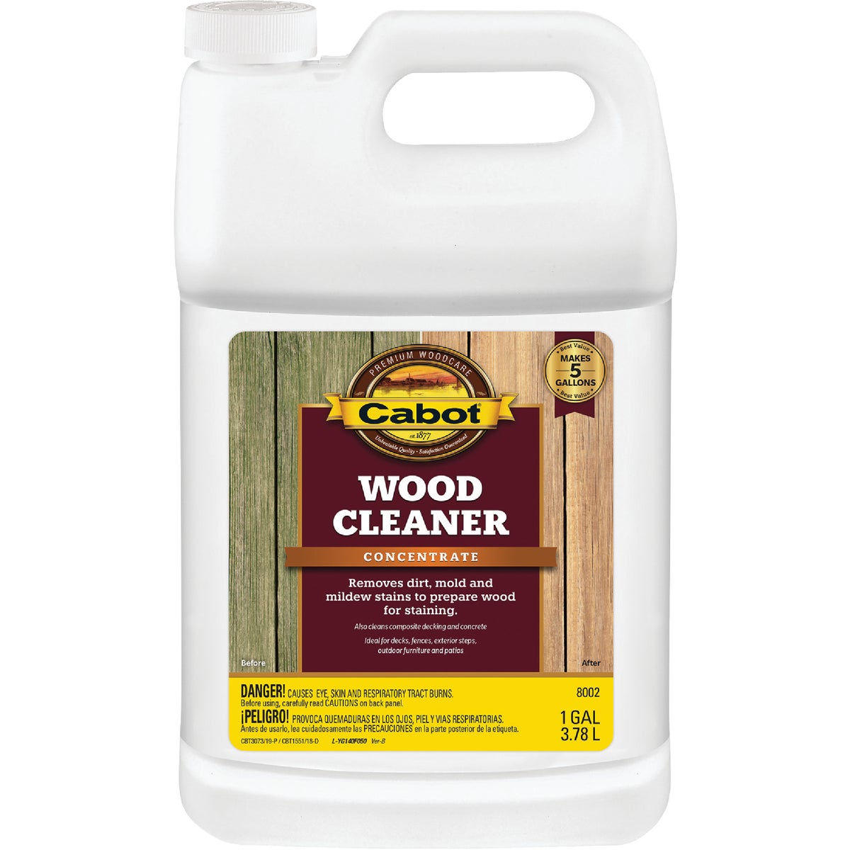 Cabot Problem-Solver 1 Gal. House & Deck Wood Cleaner