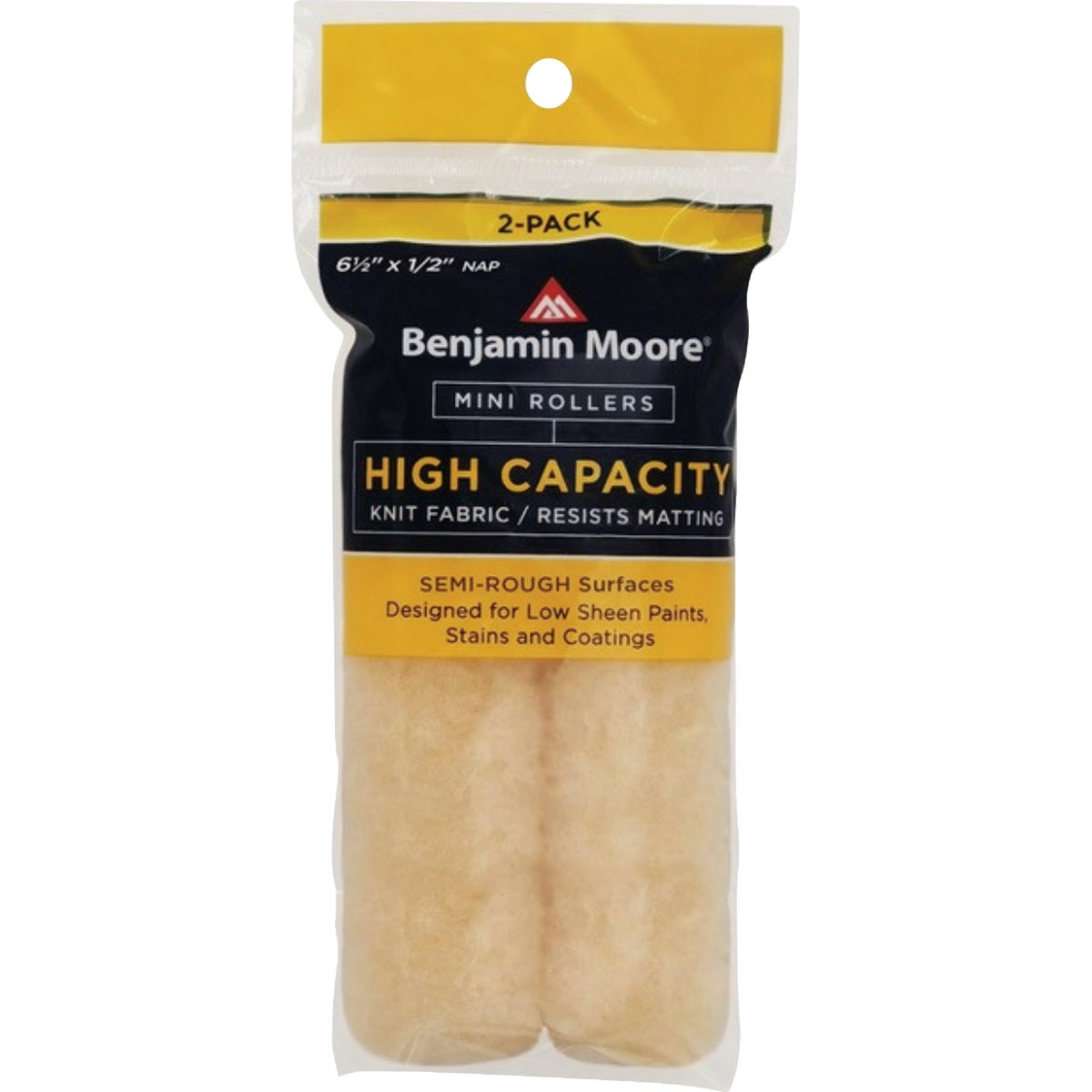 Benjamin Moore 6.5 In. x 1/2 In. High Capacity Roller (2-Pack)