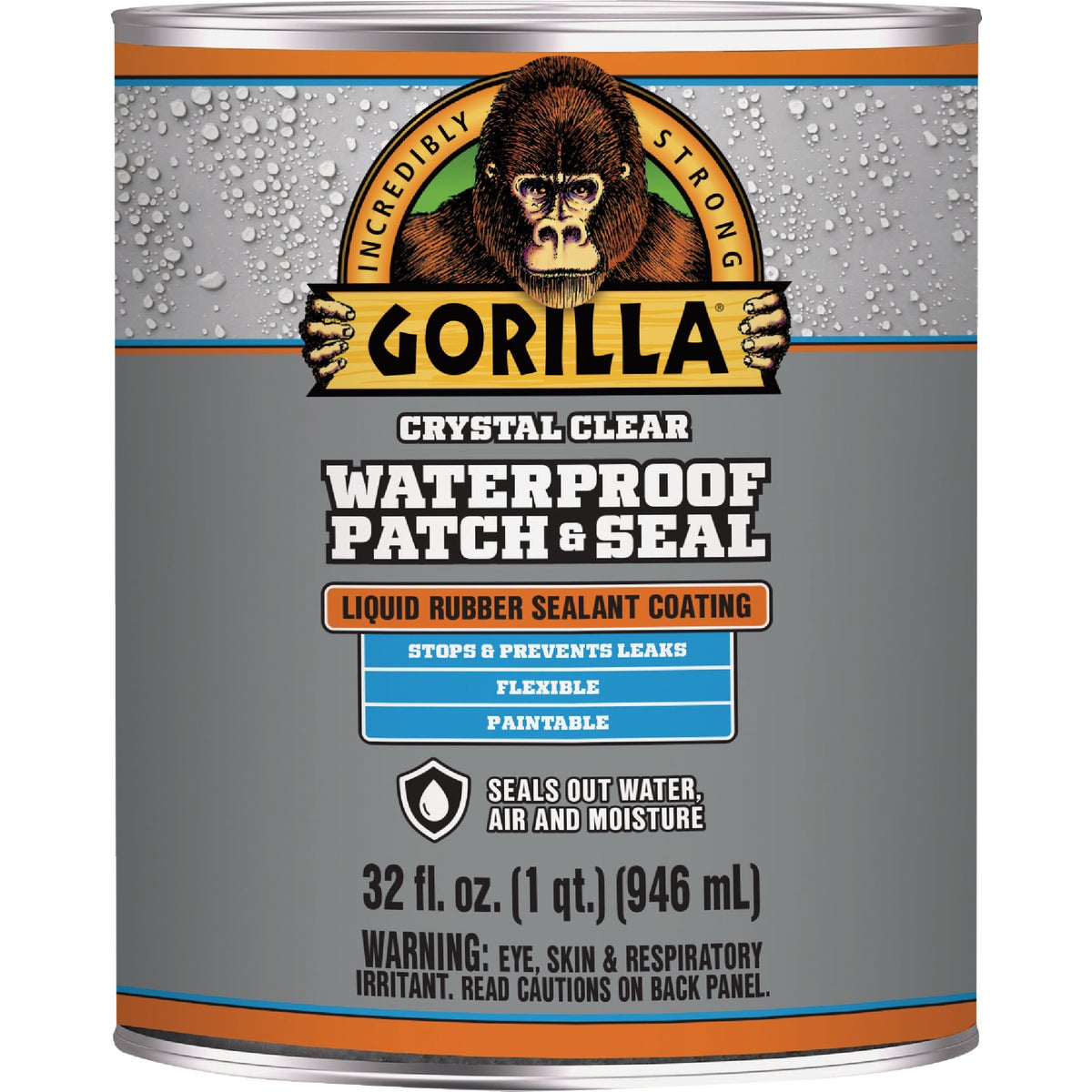 Gorilla 32 Oz. Clear Waterproof Patch & Seal Liquid