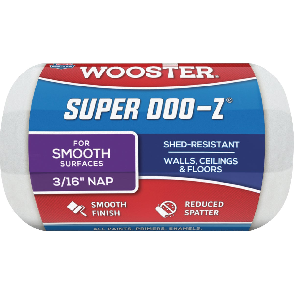 Wooster Super Doo-Z 4 In. x 3/16 In. Woven Fabric Roller Cover