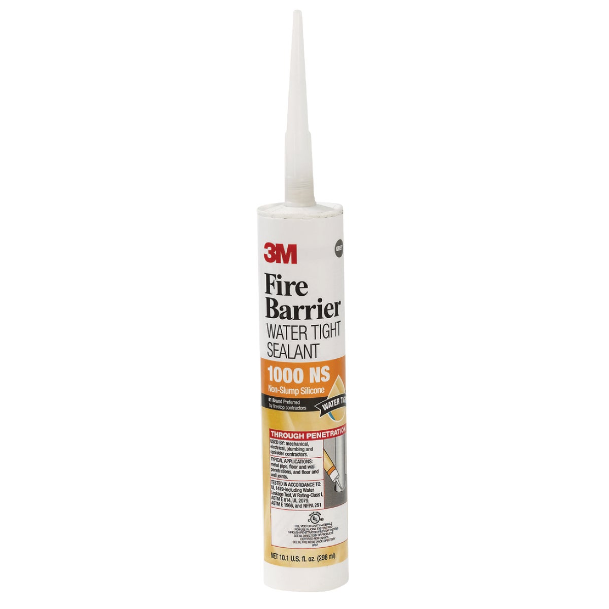 3M 10.1 Oz. Fire Barrier Water Tight Sealant, Gray