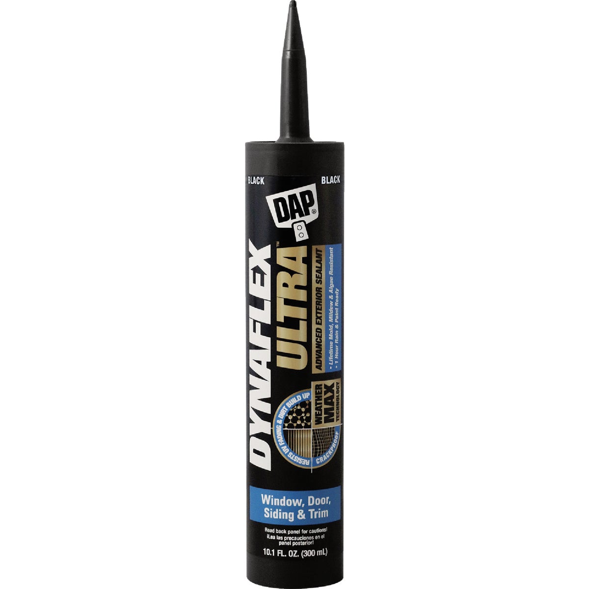 Dap Dynaflex Ultra 10.1 Oz. Black Advanced Exterior Sealant for Window, Door & Siding