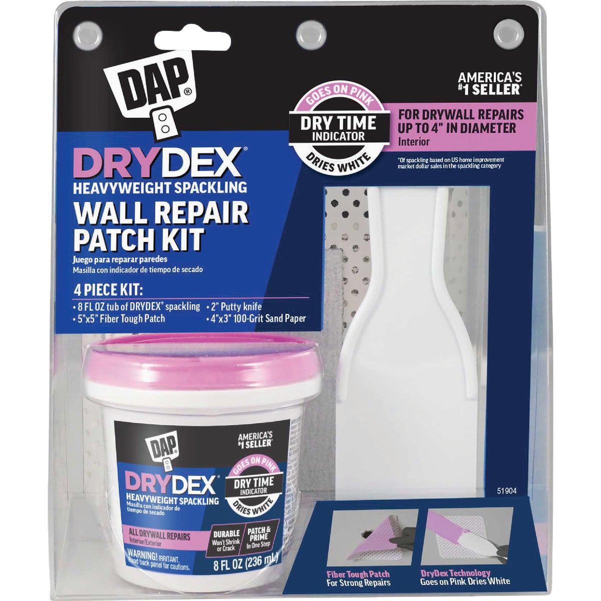 Dap DryDex 8 Oz. Drywall Repair Kit (4-Piece)