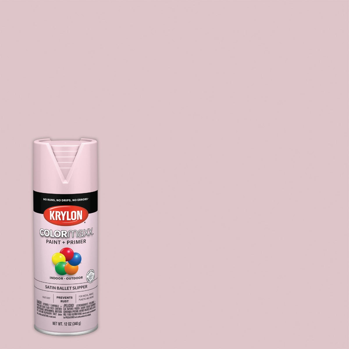 Krylon ColorMaxx 12 Oz. Satin Spray Paint, Ballet Slipper