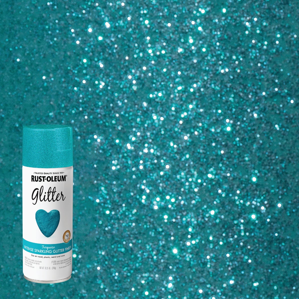 Rust-Oleum Imagine Craft & Hobby 10.25 Oz. Intense Turquoise Glitter Spray Paint