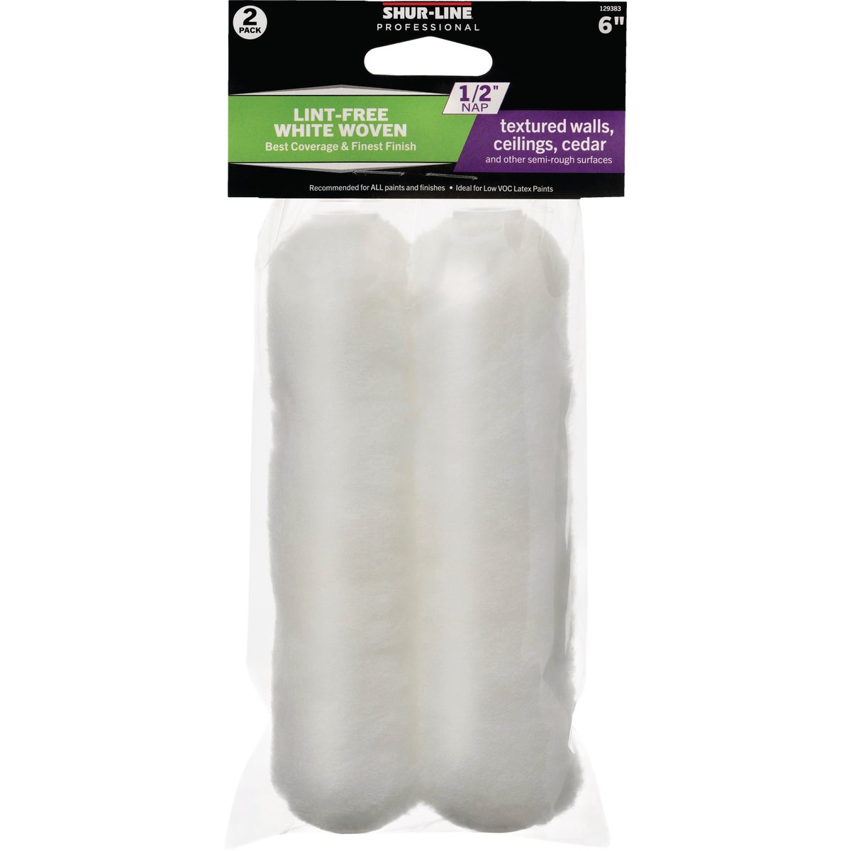 Shur-Line Best 6 In. x 1/2 In. Woven Roller Cover (2-Pack)