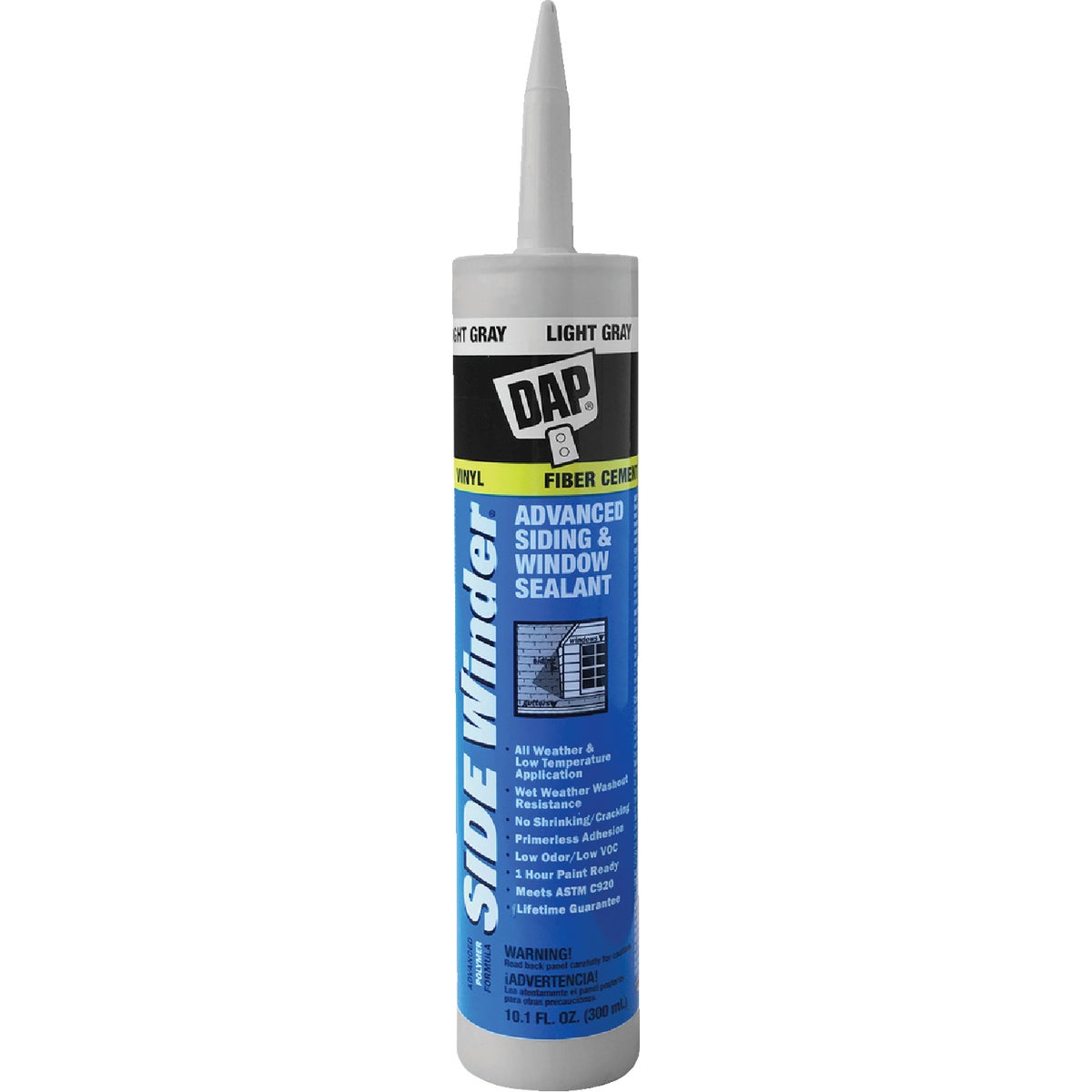 DAP Side Winder 10.1 Oz. Advanced Siding & Window Polymer Sealant, Light Gray