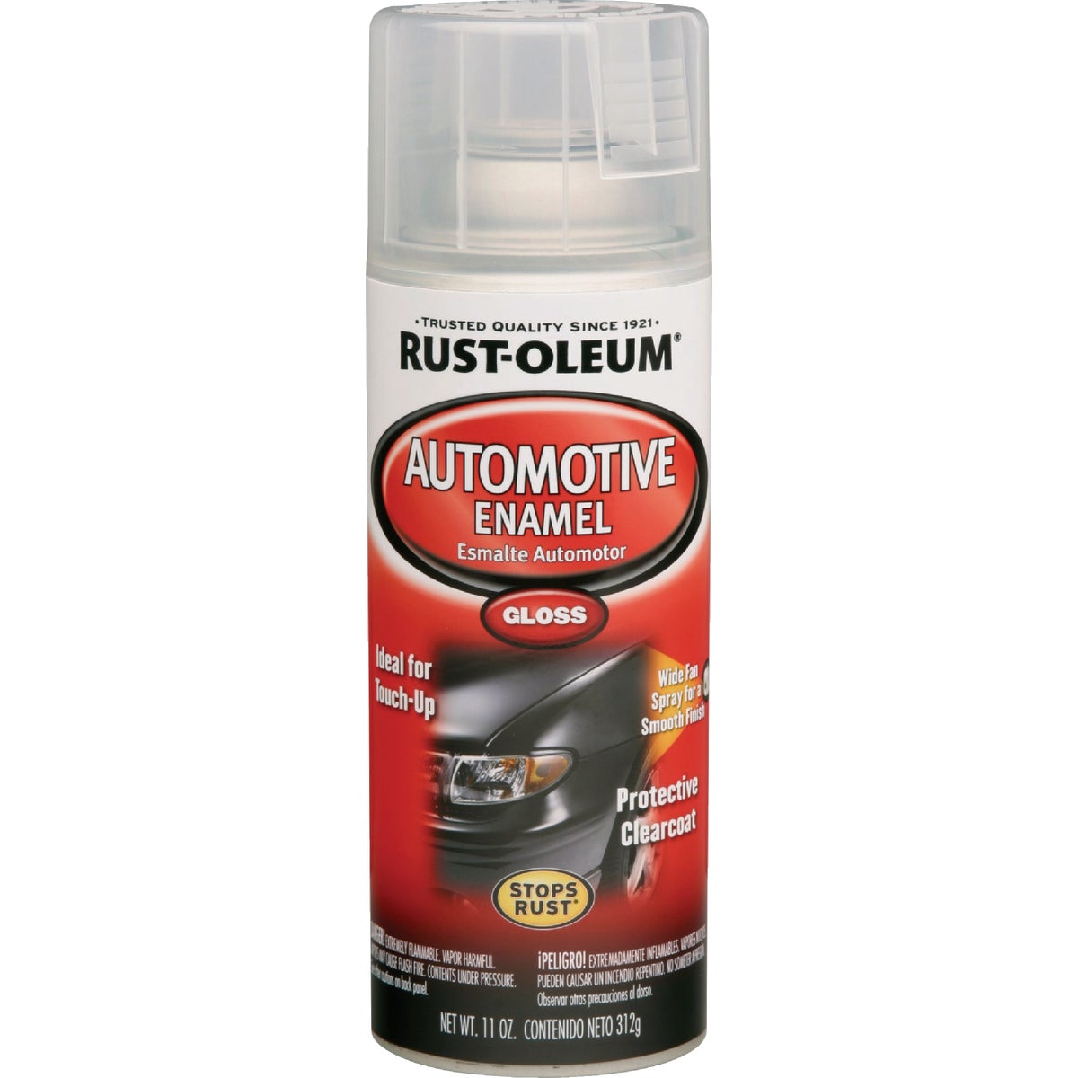 Rust-Oleum Stops Rust Automotive Enamel Spray Paint, 12 Oz, Gloss Clear