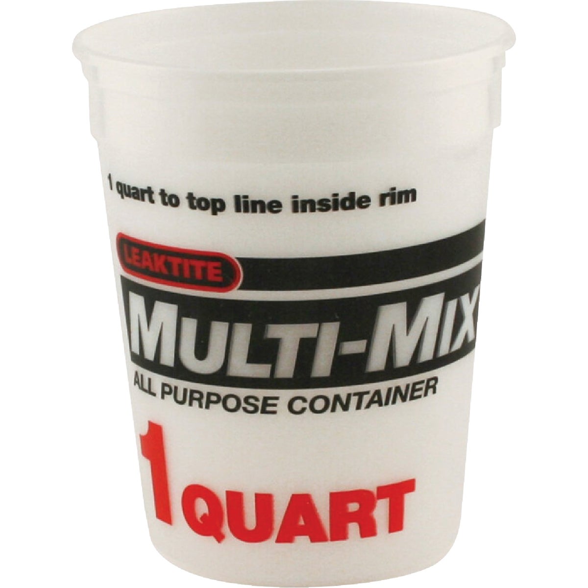 Leaktite 1 Qt. White Multi-Mix All Purpose Mixing And Storage Container