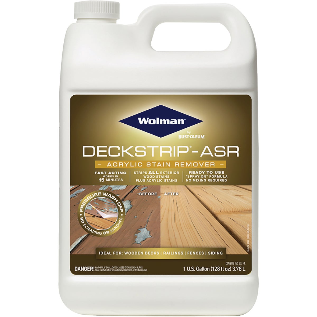 Wolman DeckStrip-ASR 1 Gal. Acrylic Stain Remover Deck Stripper