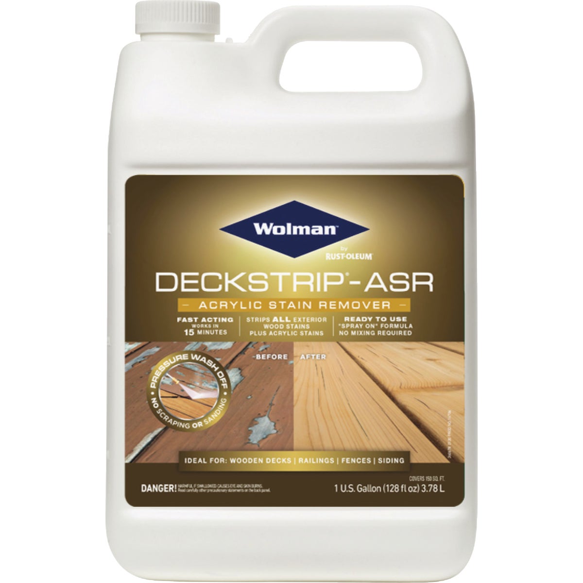 Wolman DeckStrip-ASR 1 Gal. Acrylic Stain Remover Deck Stripper