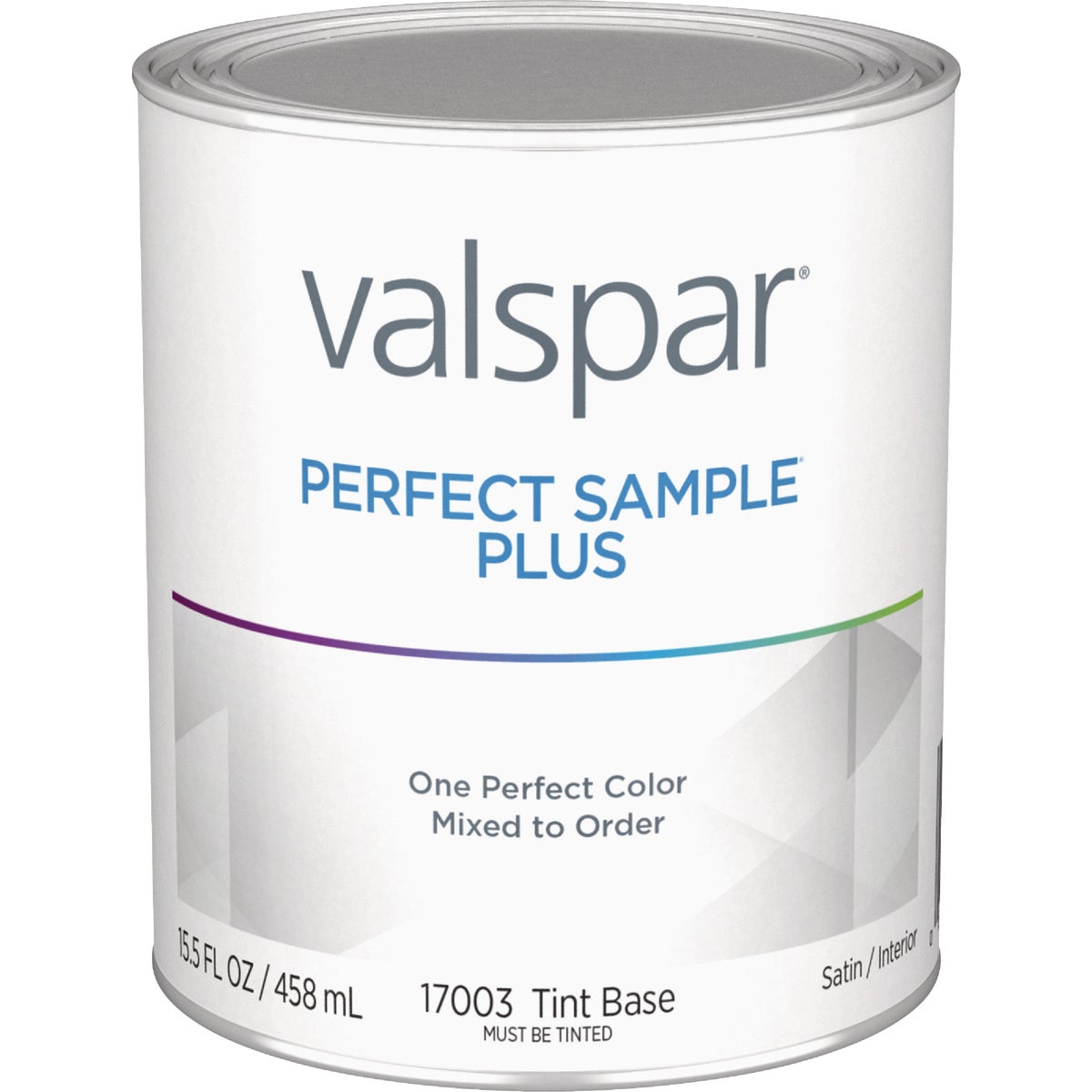 Valspar Perfect Sample Plus Latex Satin Interior Paint Sample, Tint Base