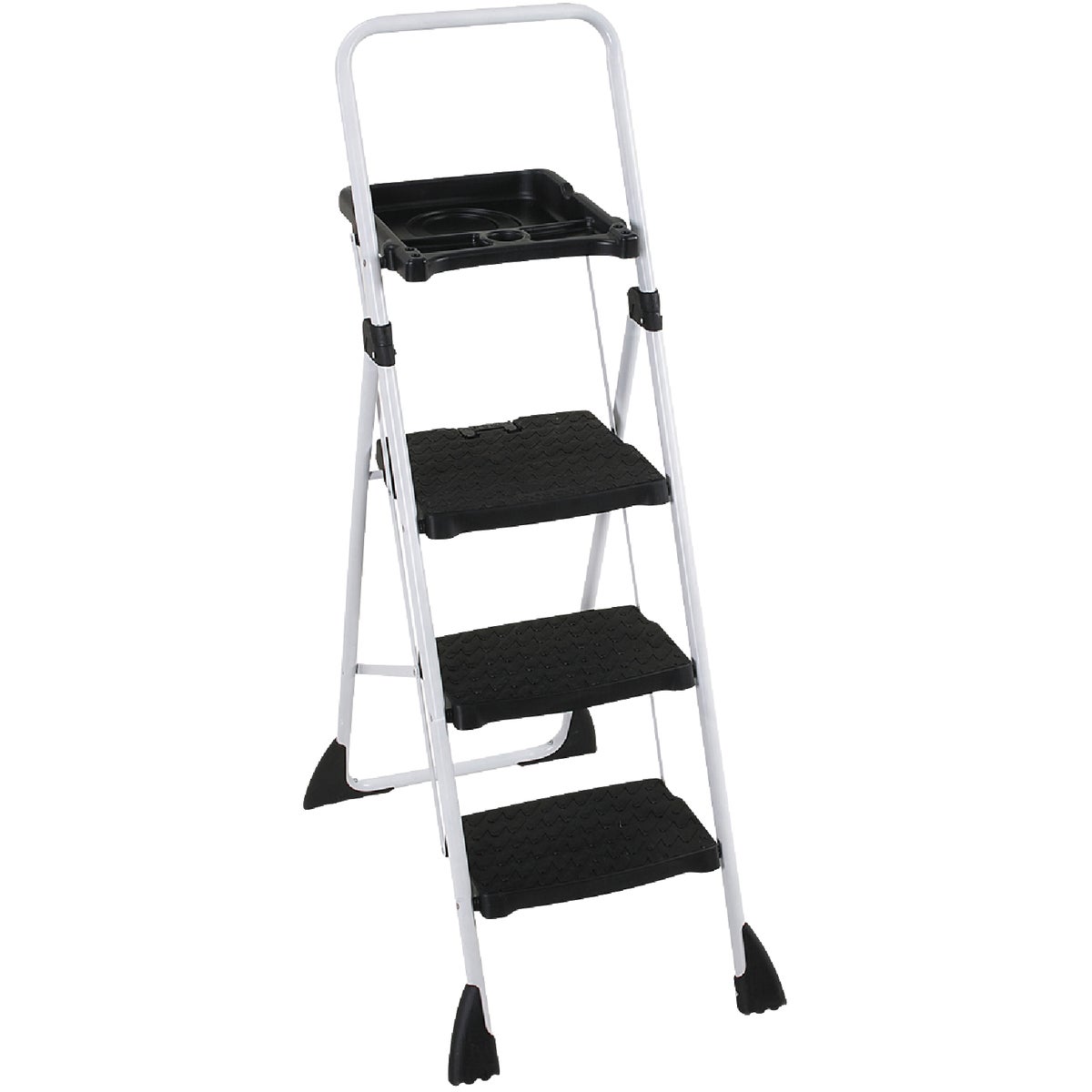 Cosco TriStepPlus Tubular Steel Platform Ladder with 225 Lb. Load Capacity Type II Ladder Rating 