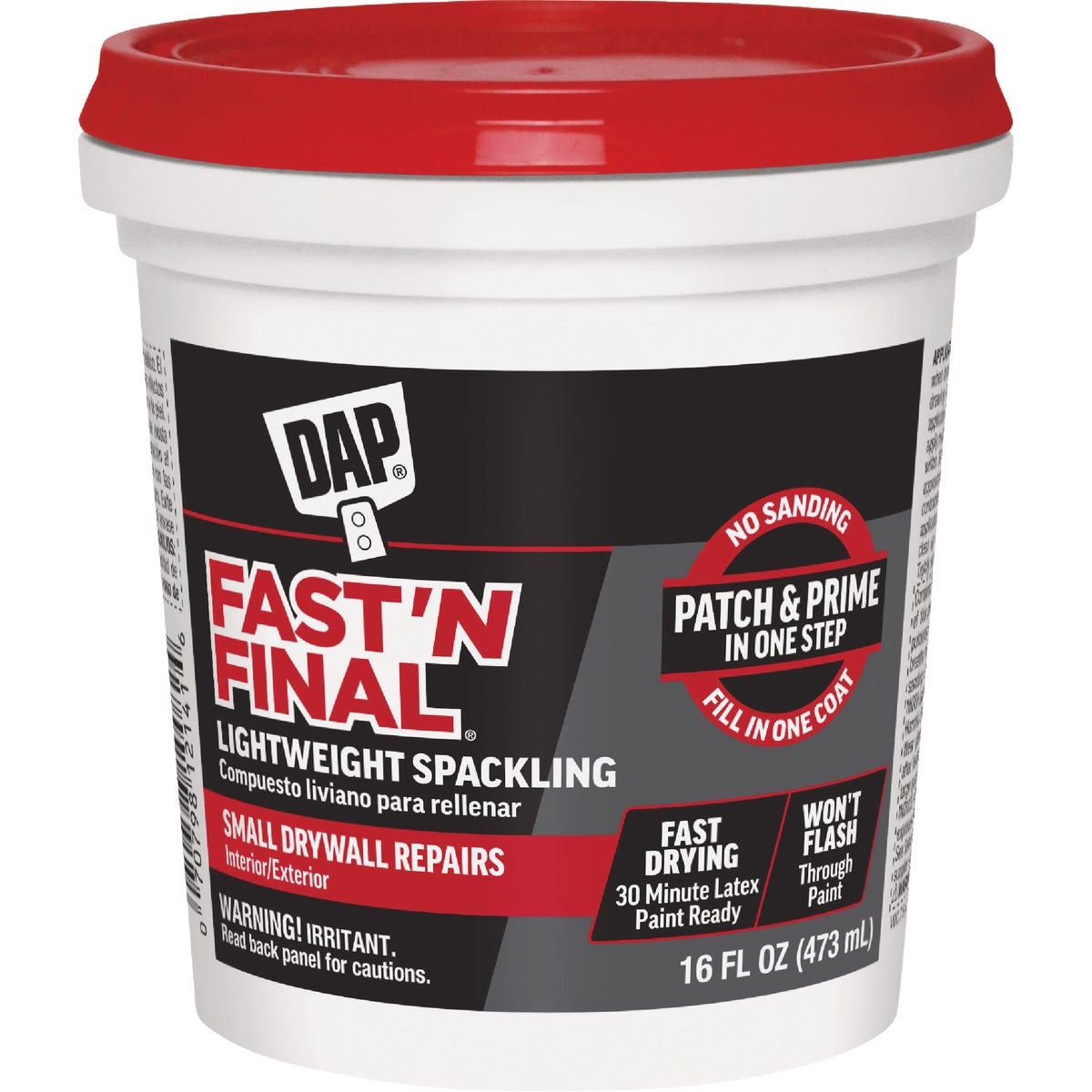 Dap Fast 'N Final 1 Pt. Lightweight Latex Patch & Prime Spackling