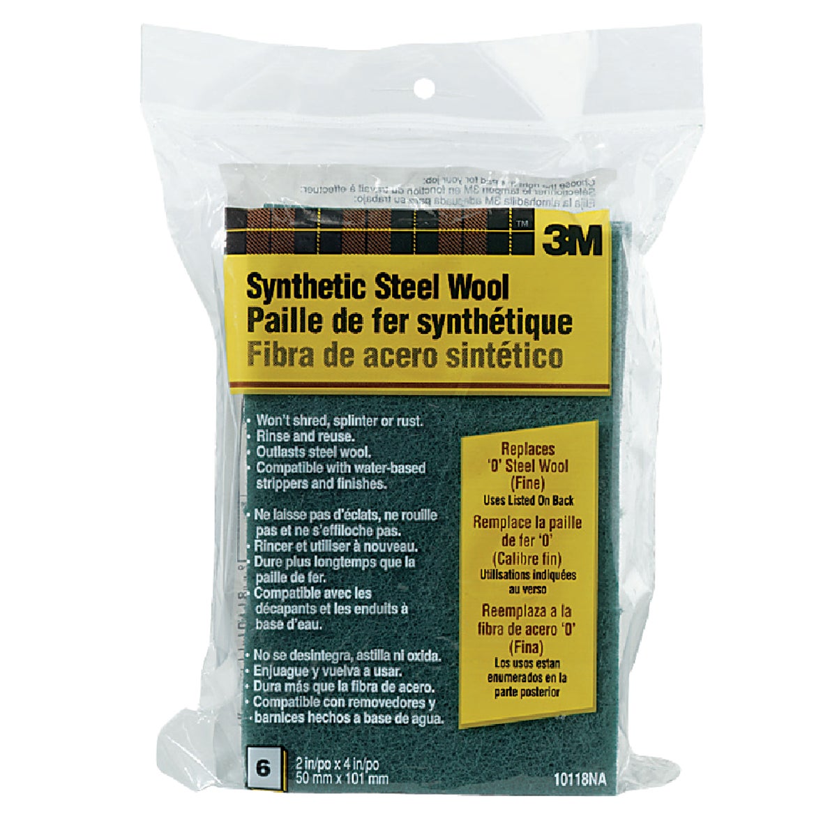 3M #0 Synthetic Steel Wool (6 Pack)