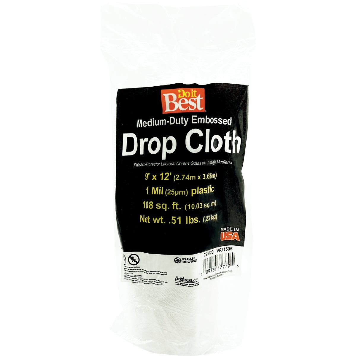 1MIL 9X12 PLS DROP CLOTH