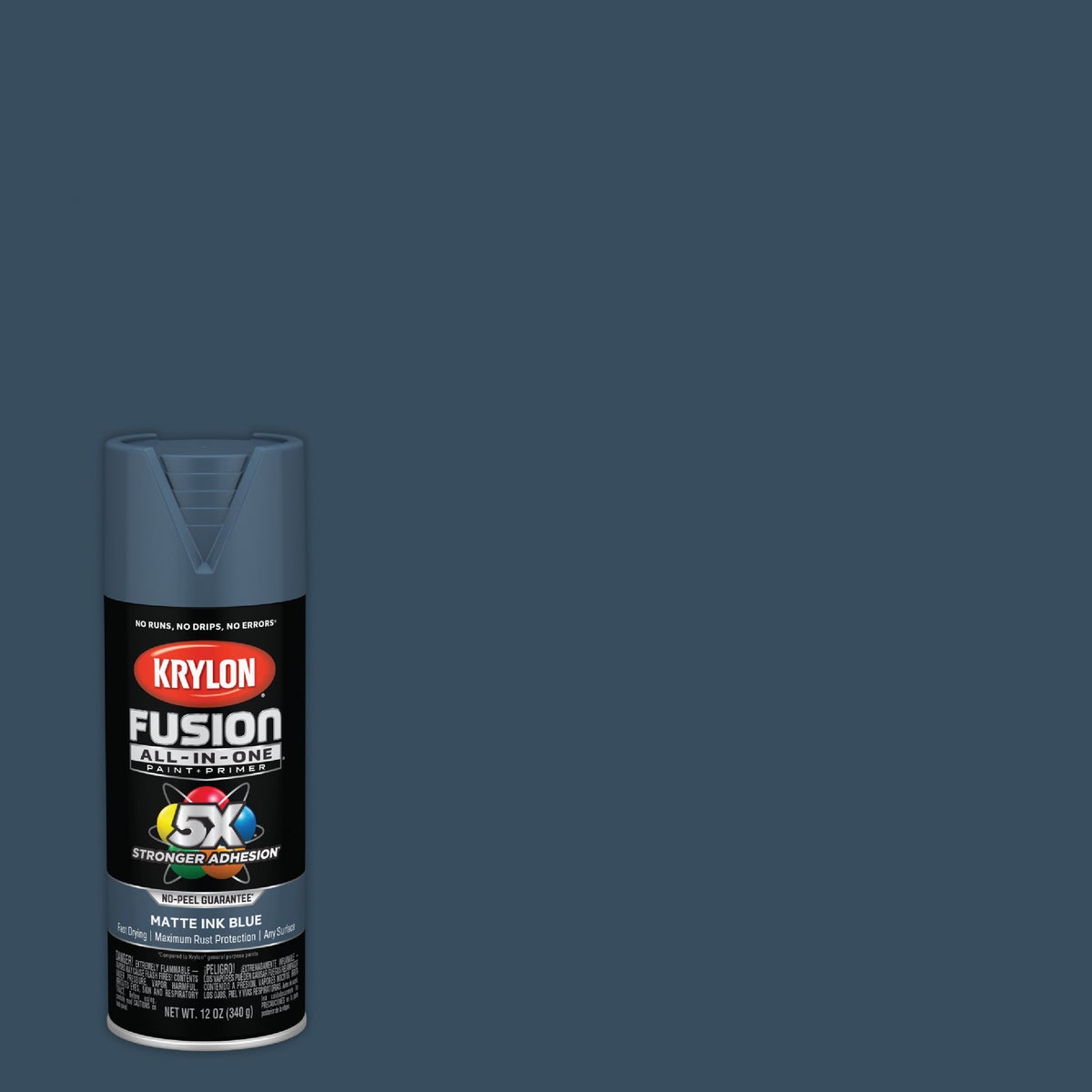 Krylon Fusion All-In-One 12 Oz. Matte Spray Paint, Ink Blue