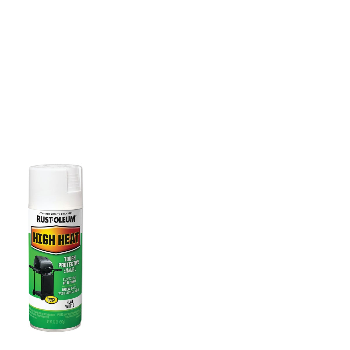 Rust-Oleum White Satin 12 Oz. High Heat Spray Paint