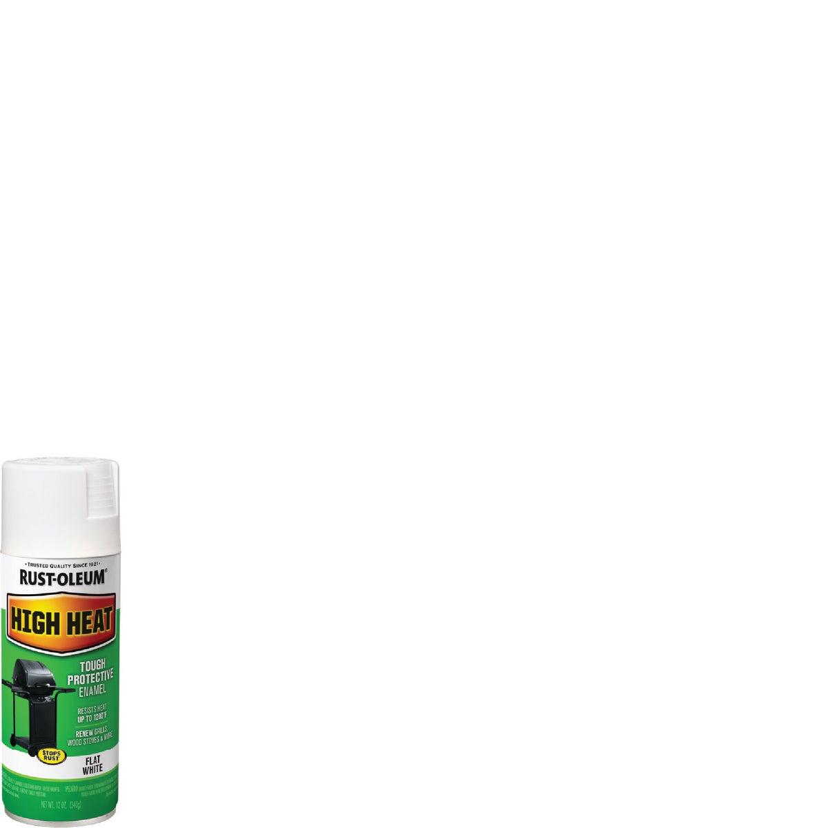 Rust-Oleum White Satin 12 Oz. High Heat Spray Paint