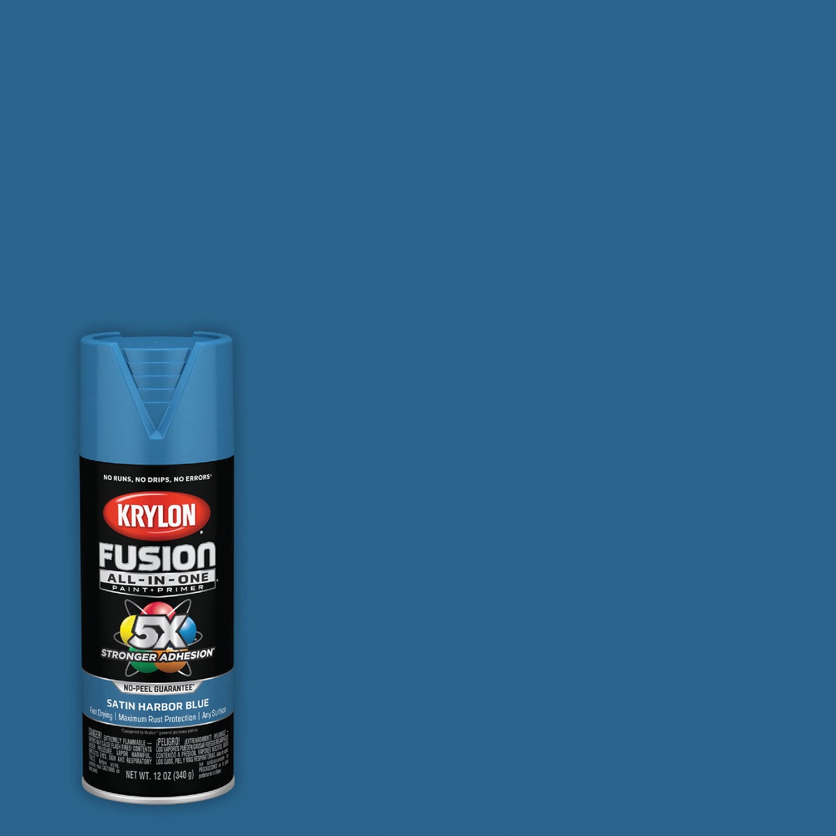 Krylon Fusion All-In One 12 Oz. Satin Spray Paint, Harbor Blue