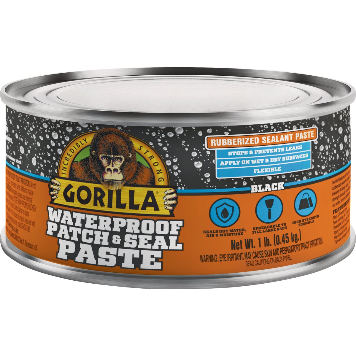 Gorilla 1 Lb. Black Waterproof Patch & Seal Paste