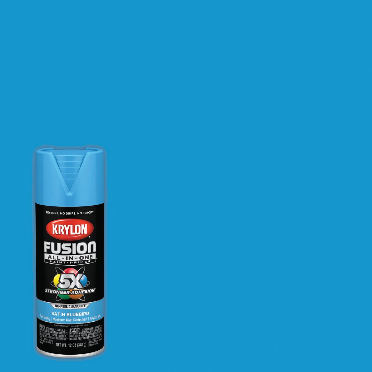 Krylon Fusion All-In One 12 Oz. Satin Spray Paint, Bluebird