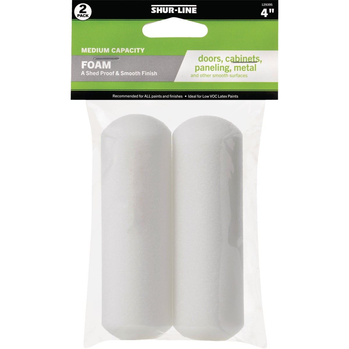 Shur-Line Best 4 In. x  In. Foam Roller Cover (2-Pack)