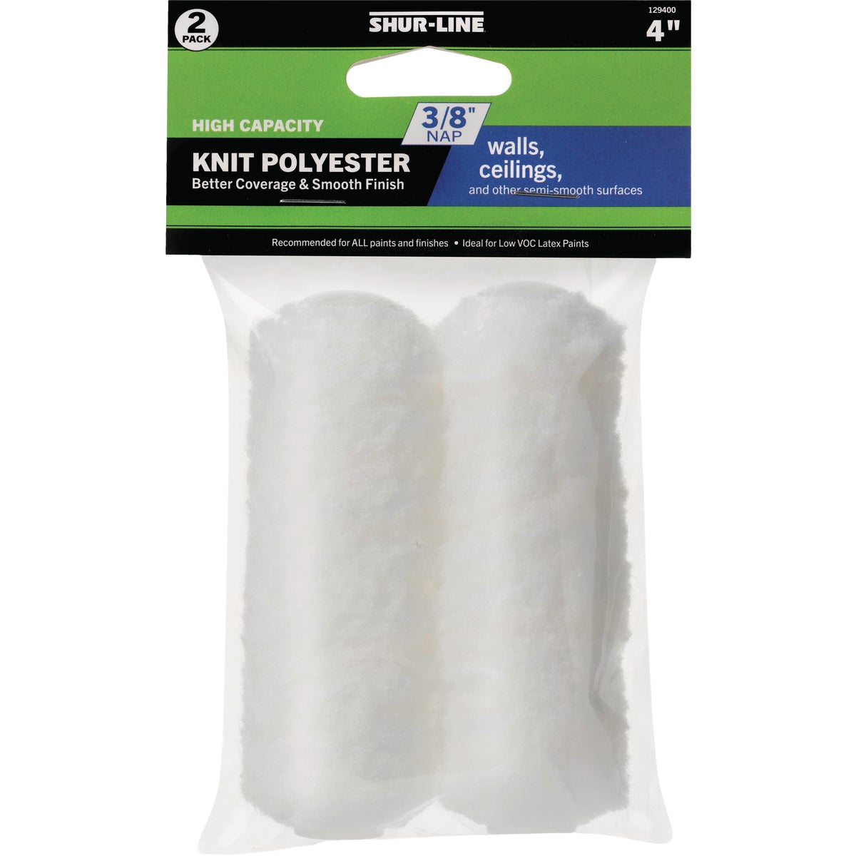 Shur-Line Better 4 In. x 3/8 In. Knit Roller Cover (2-Pack)