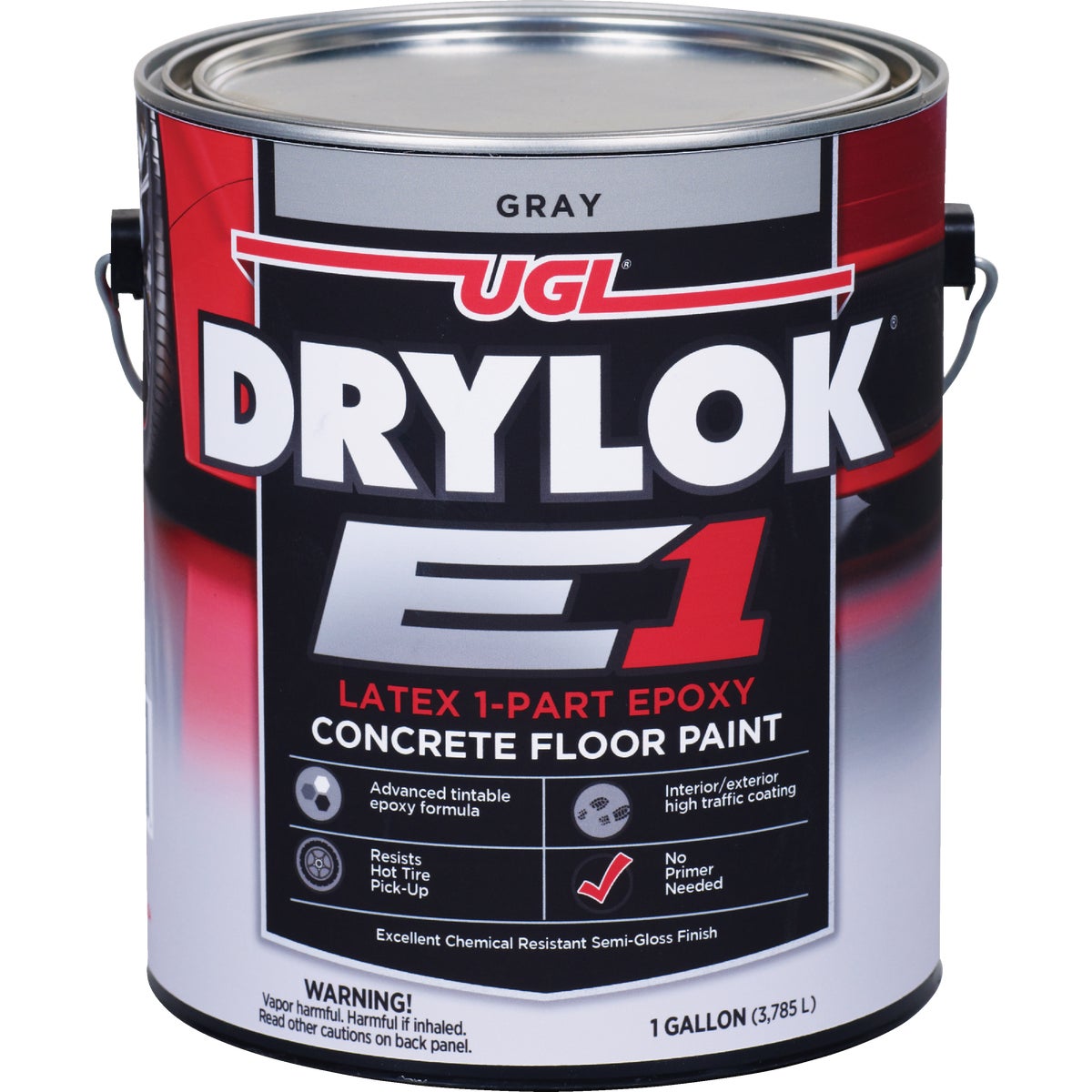DRYLOK E1 One-Part Epoxy Concrete Floor Paint Gray, 1 Gal.