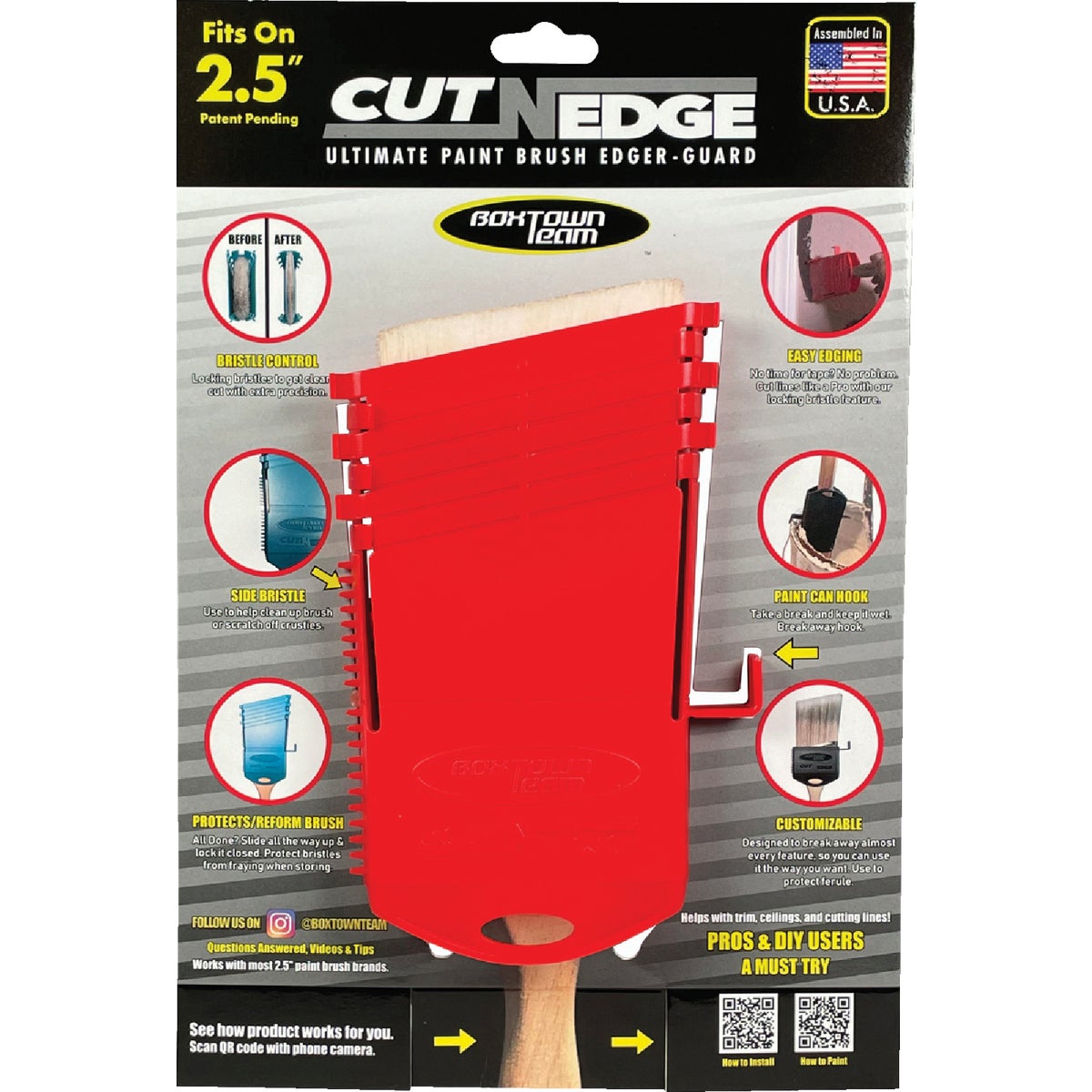 Boxtown Cut-N-Edge Ultimate Paint Brush Edger & Guard