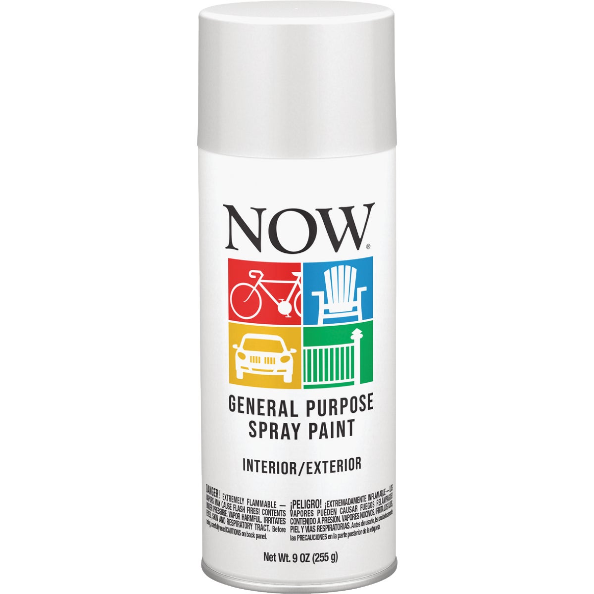 Krylon Now 9 Oz. Flat White General Purpose Spray Paint
