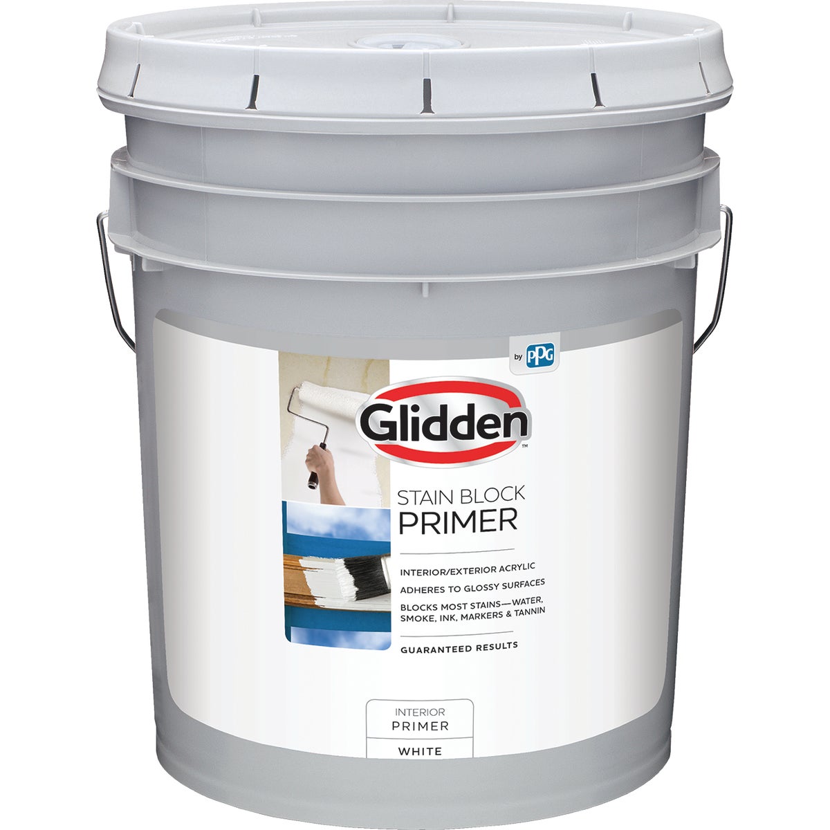 Glidden Stain Block Primer; Interior/Exterior Primer 5 Gallon