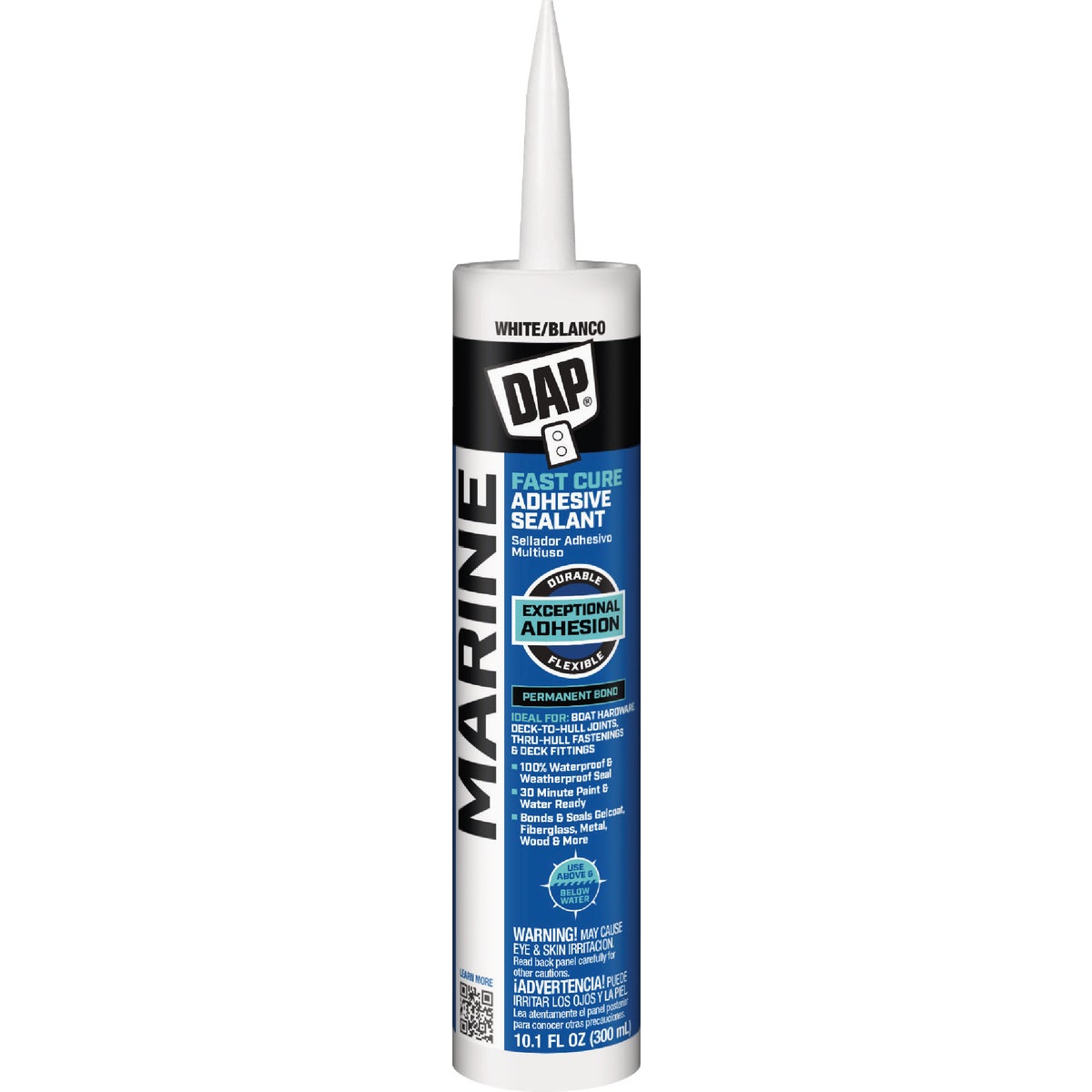 DAP 10.1 Oz. White Fast Cure Marine Adhesive Sealant