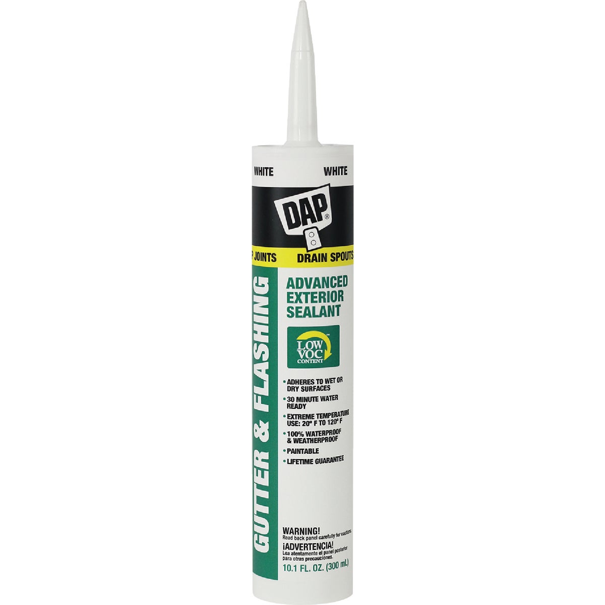 DAP 10.1 Oz. Advanced VOC-Compliant Exterior Gutter & Flashing Sealant