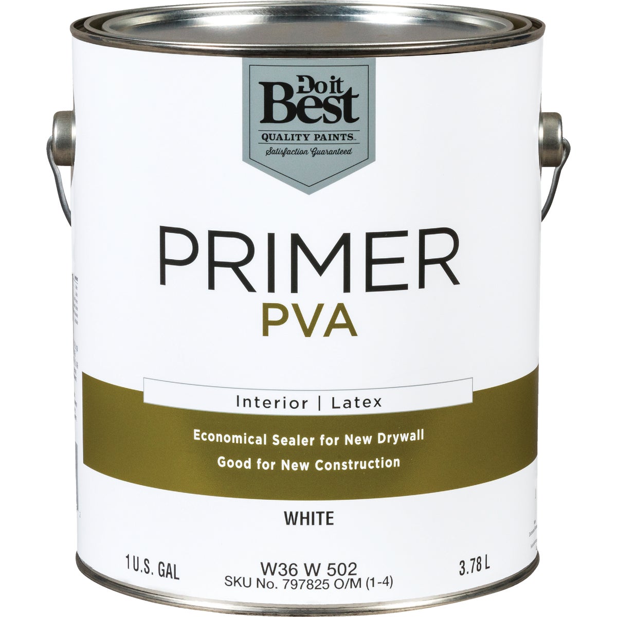 Do it Best PVA Interior Latex Drywall Primer, White, 1 Gal.
