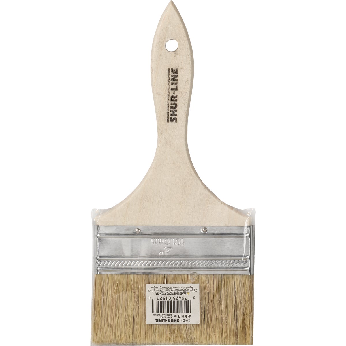 Shur-Line 4 In. Flat Chip Natural Bristle Paint Brush