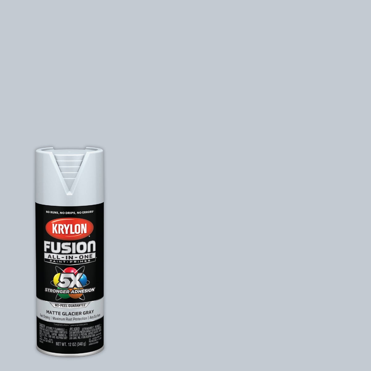 Krylon Fusion All-In-One 12 Oz. Matte Spray Paint, Glacier Gray