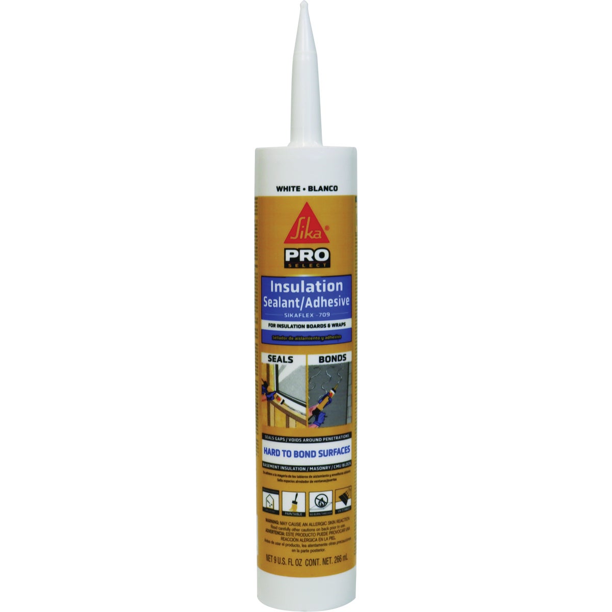 Sikaflex 9 Oz. White Insulation Sealant & Adhesive