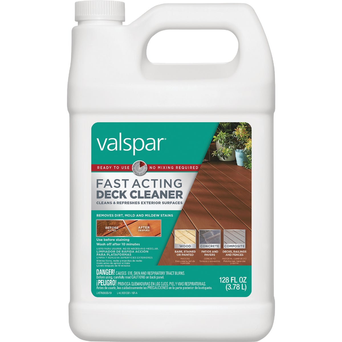 Valspar 1 Gal. Fast Acting Deck Cleaner