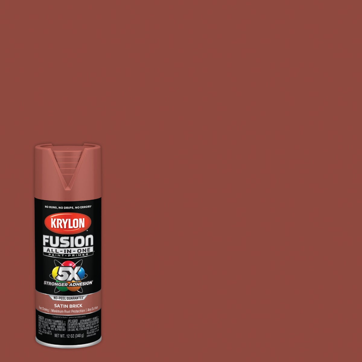 Krylon Fusion All-In-One 12 Oz. Satin Spray Paint, Brick
