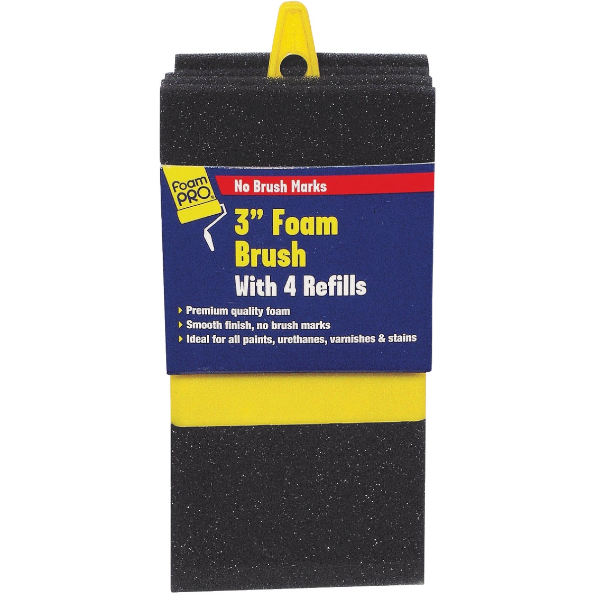 FoamPRO 3 In. Foam Brush & 4 Refills