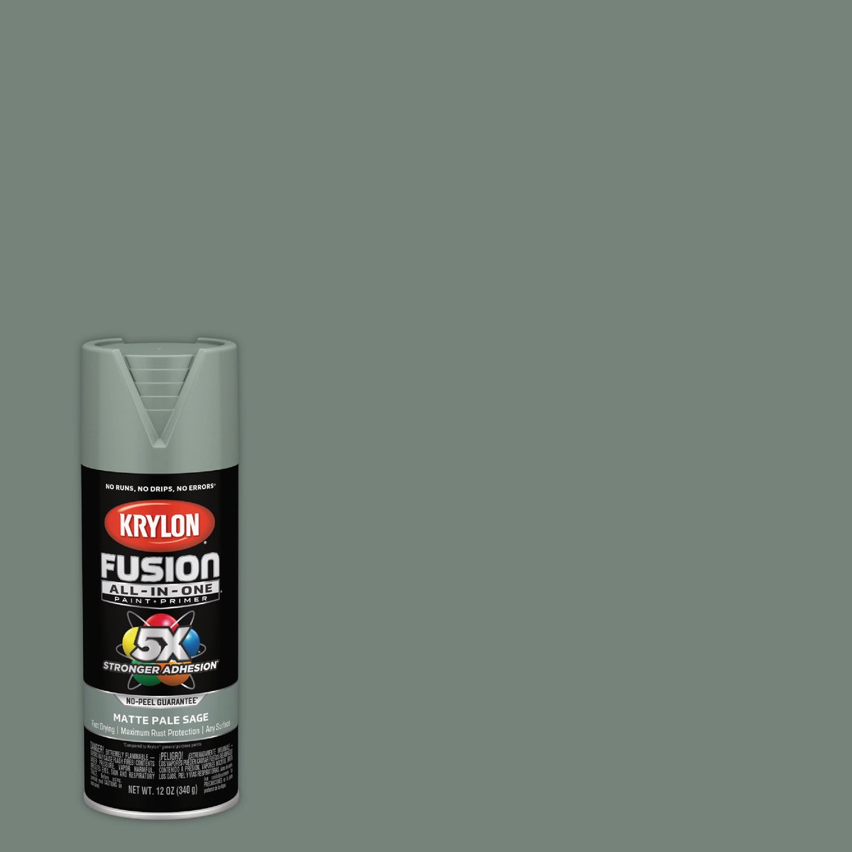 Krylon Fusion All-In-One 12 Oz. Matte Spray Paint, Pale Sage