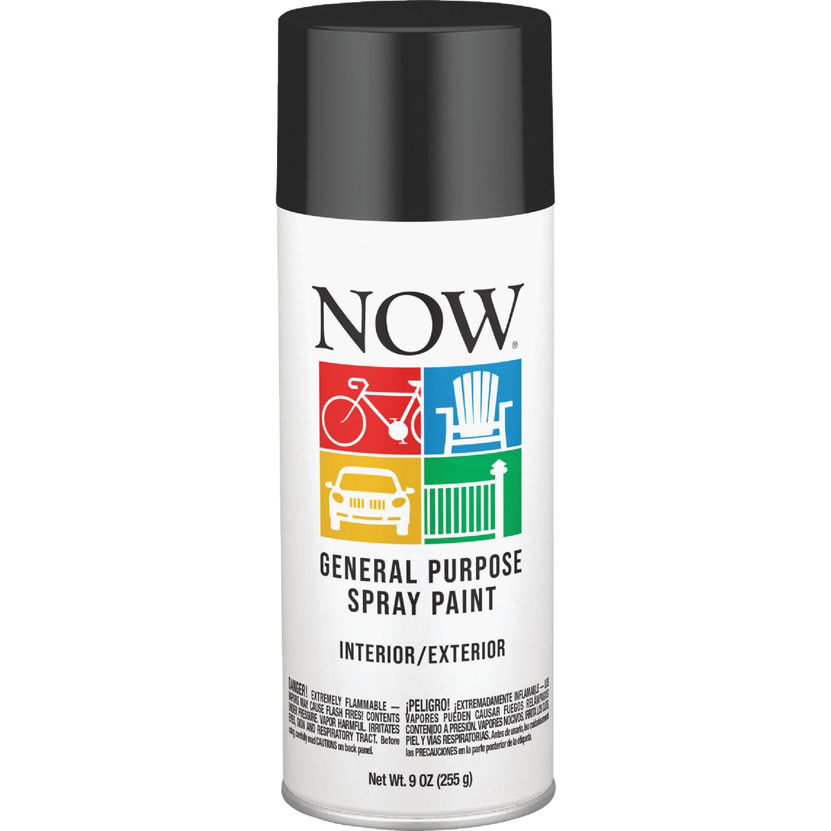 Krylon Now 9 Oz. Gloss Black Spray Paint