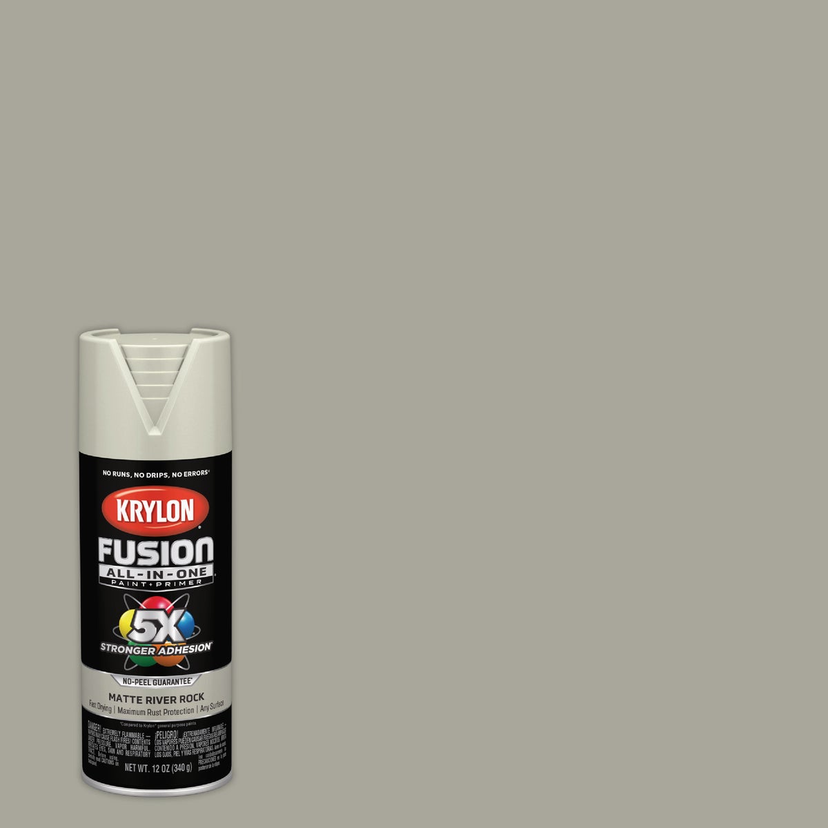 Krylon Fusion All-In-One 12 Oz. Matte Spray Paint, River Rock