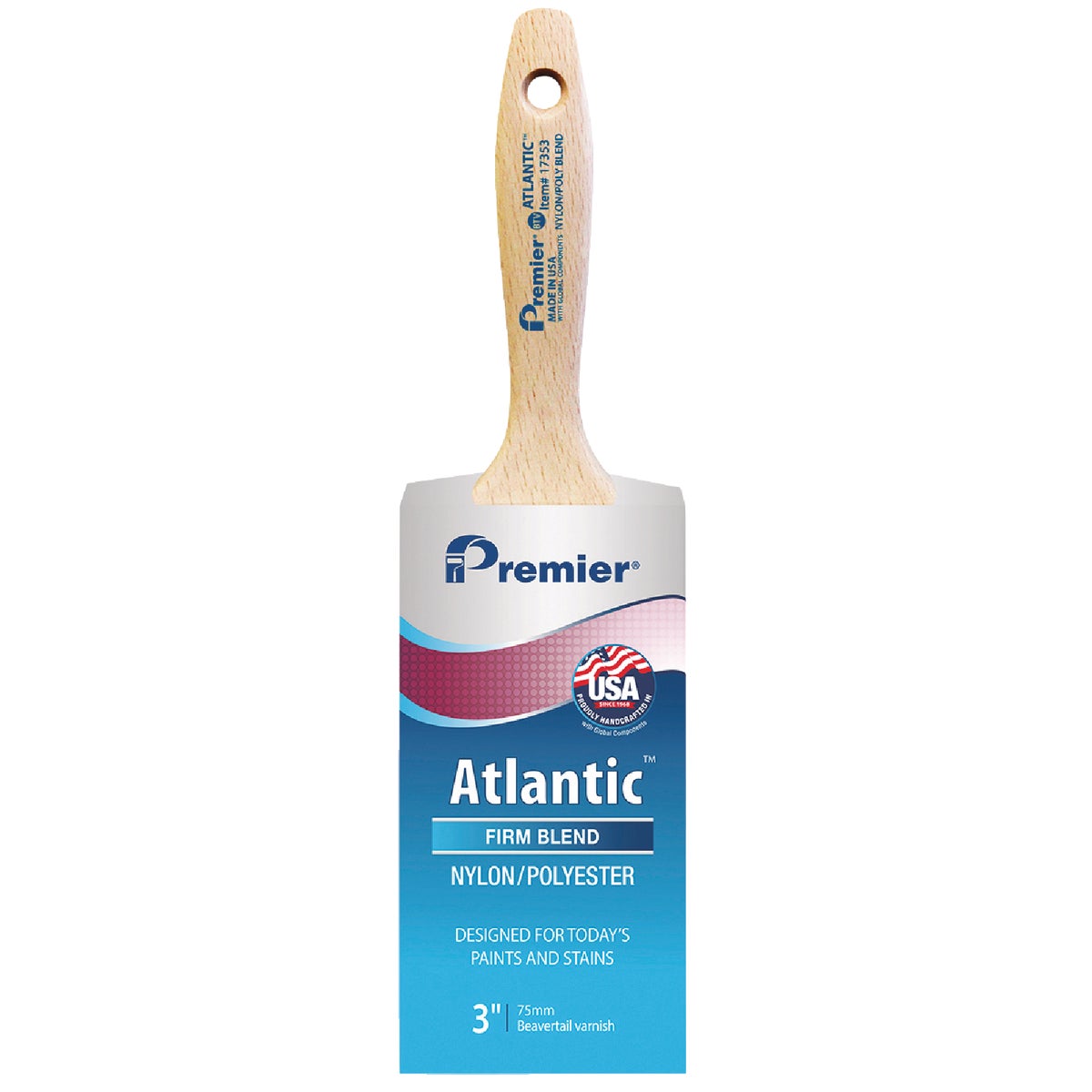 Premier Atlantic 3 In. BTV Nylon/Poly Paint Brush